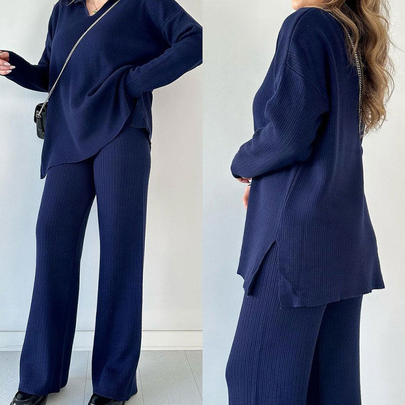 Carmen® | Casual two-piece set with V-neck and slit