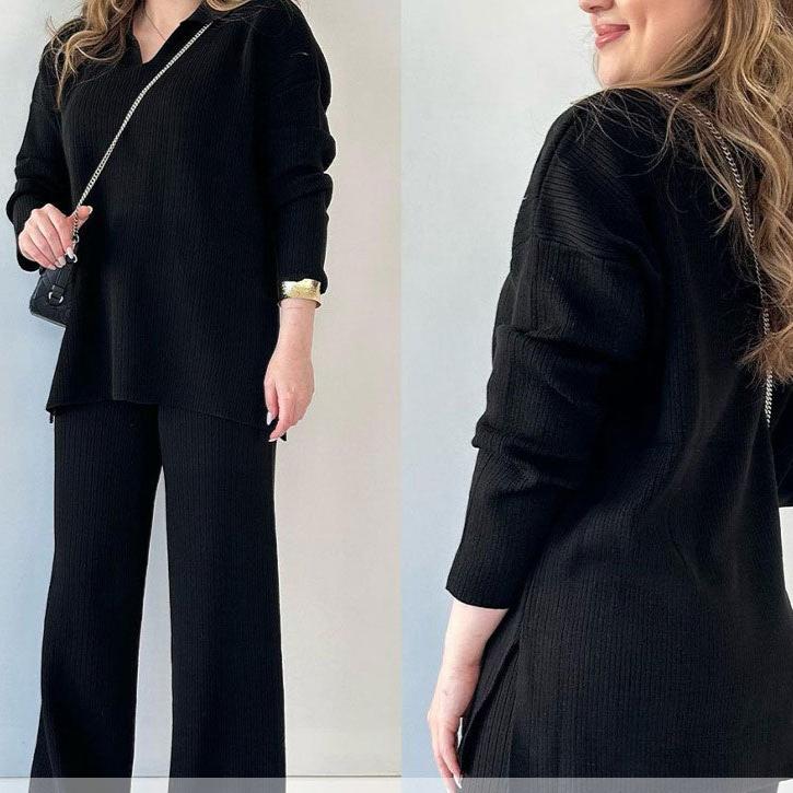 Carmen® | Casual two-piece set with V-neck and slit