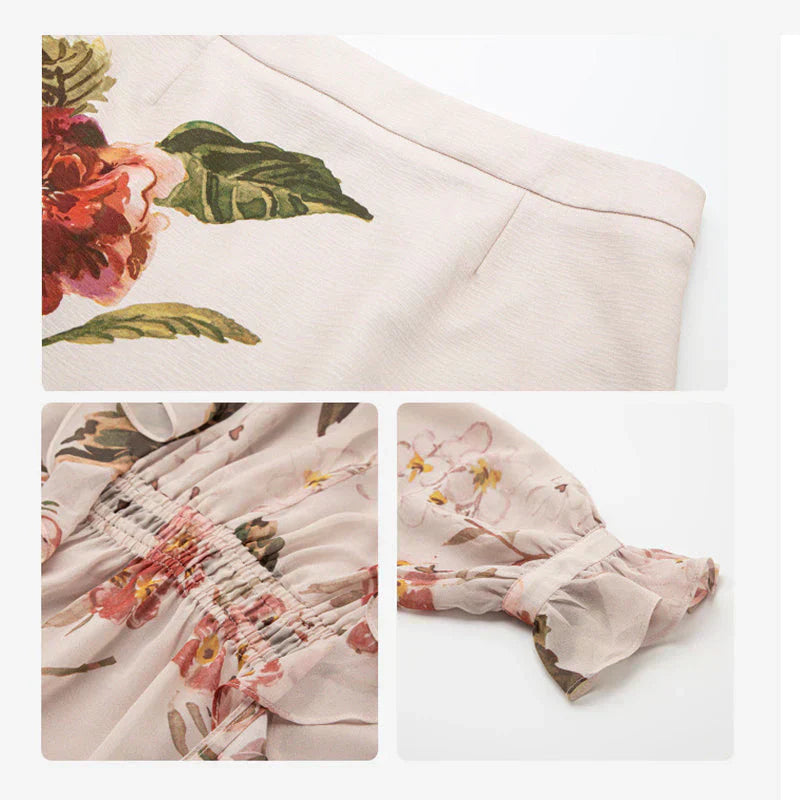Blanca® | Floral print lace dress
