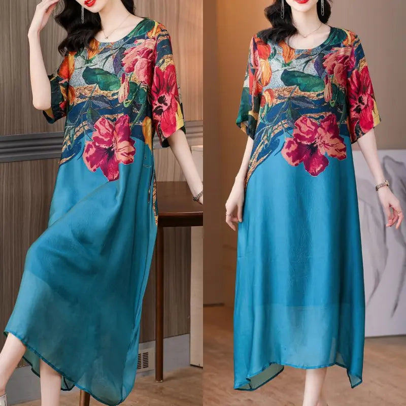 Elena® | Elegant floral print dress