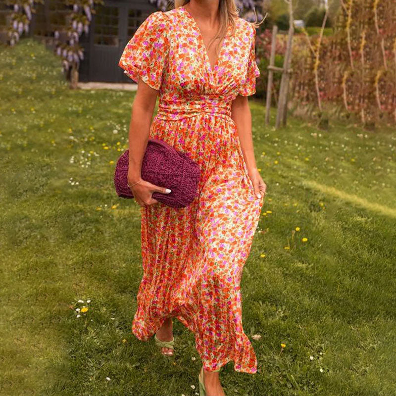 Camille | Elegant V-Neck Dress for Modern Women