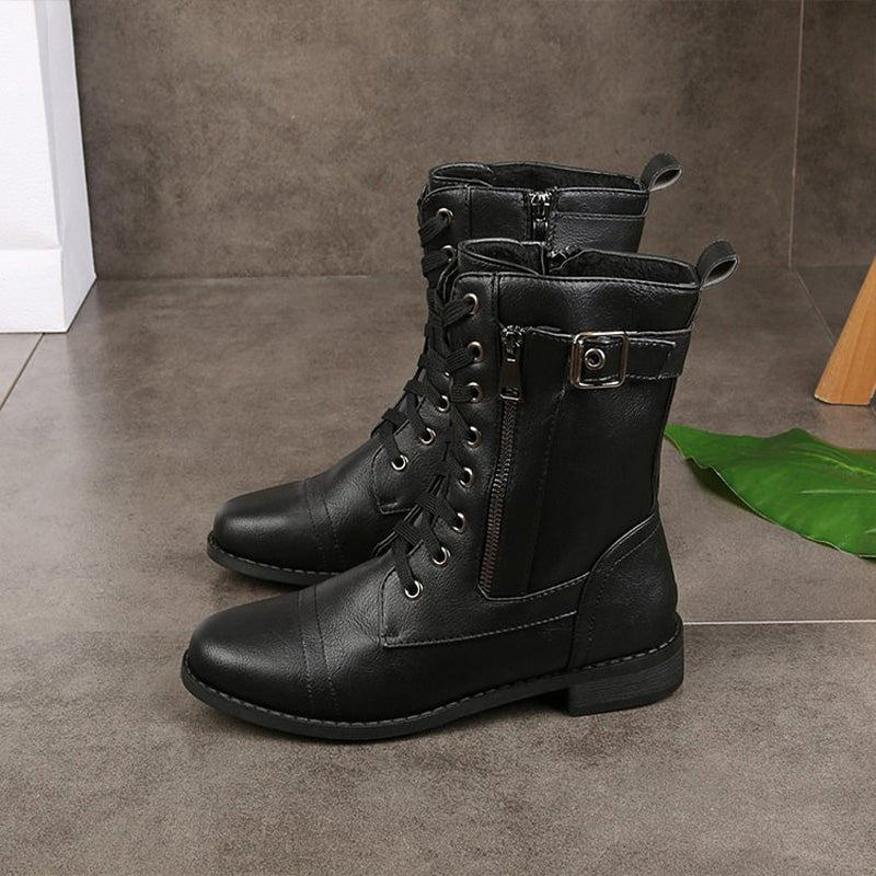 Hazel | Women's Combat Lace-Up Boots