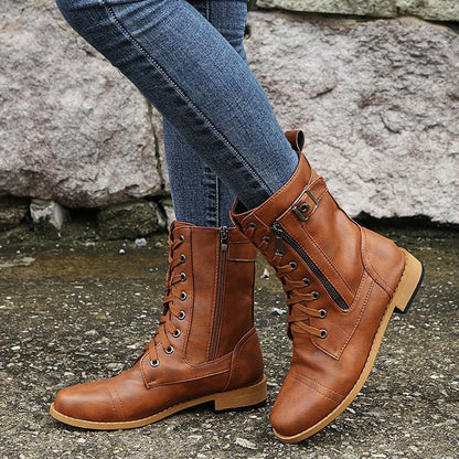 Hazel | Women's Combat Lace-Up Boots
