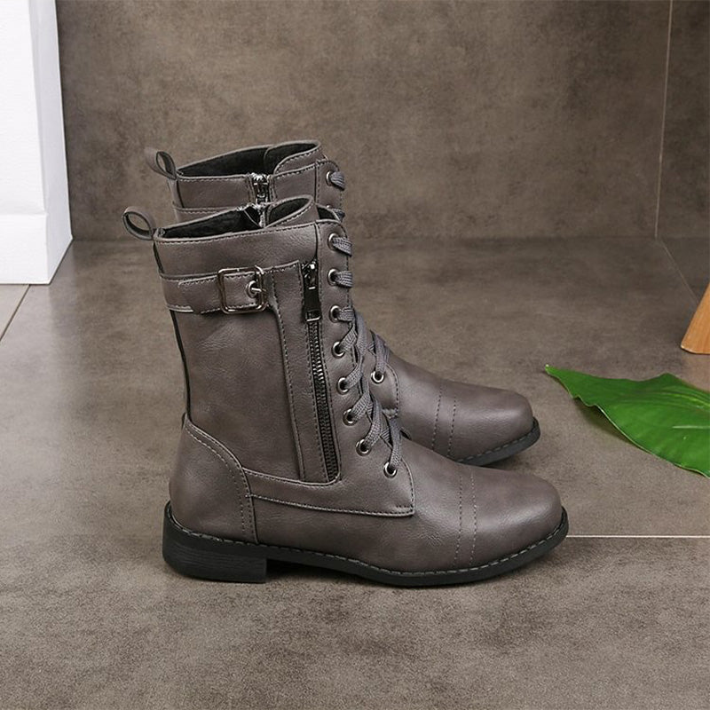 Hazel | Women's Combat Lace-Up Boots