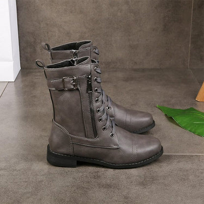 Hazel | Women's Combat Lace-Up Boots