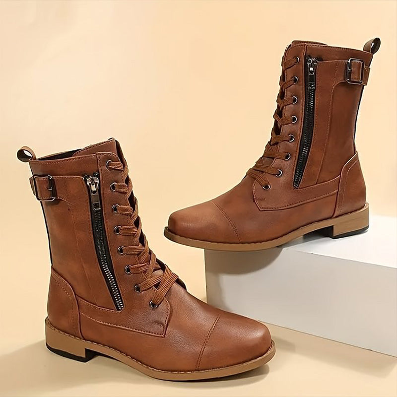 Hazel | Women's Combat Lace-Up Boots