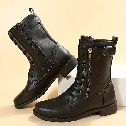 Hazel | Women's Combat Lace-Up Boots