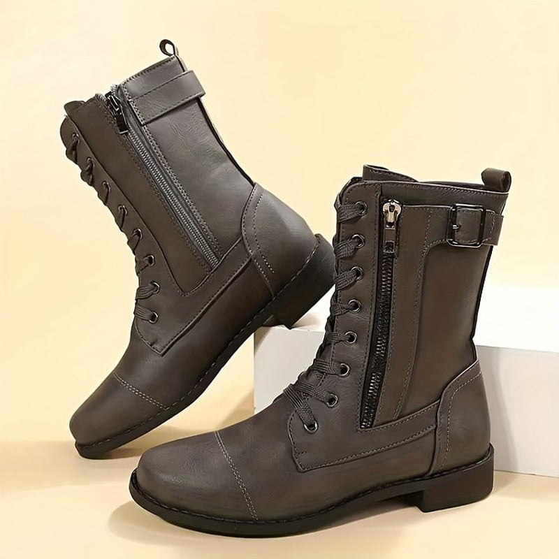 Hazel | Women's Combat Lace-Up Boots