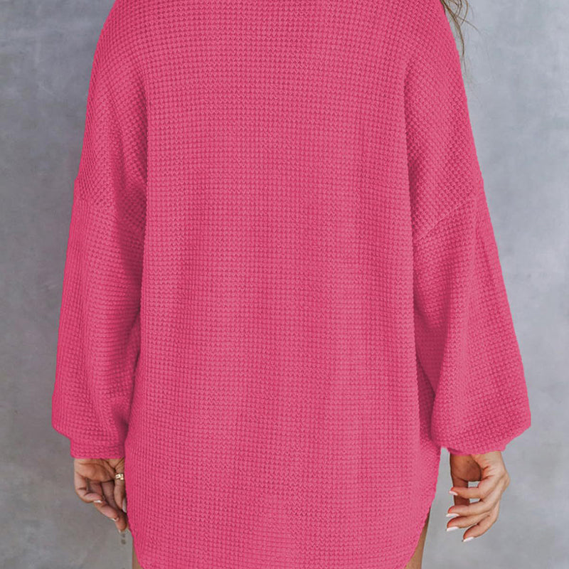Brianna® | Casual waffle knit shirt
