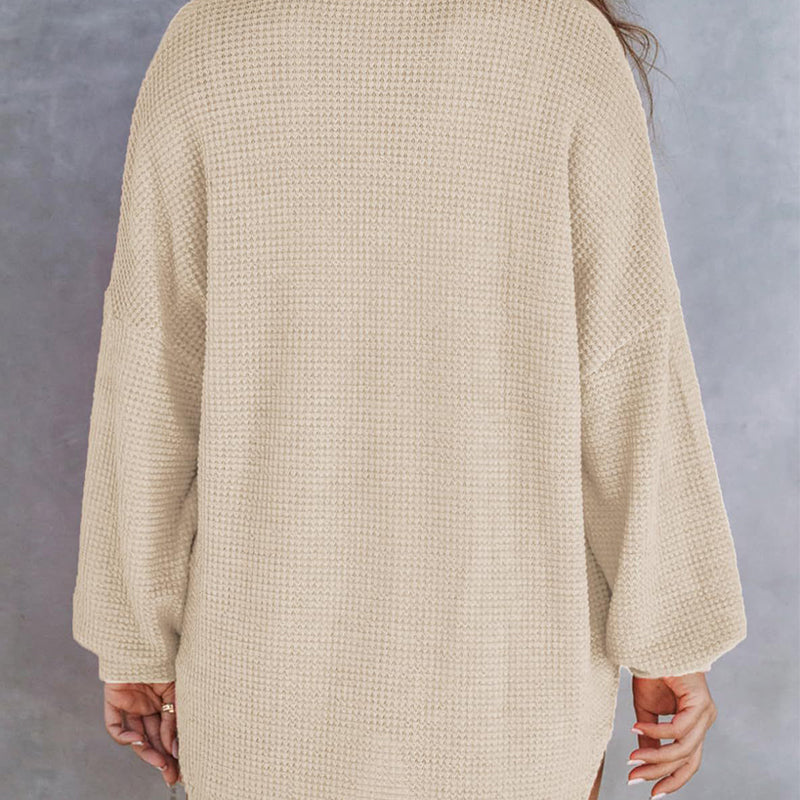 Brianna® | Casual waffle knit shirt