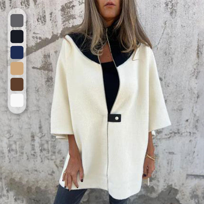 Angela® | Women's casual jacket with stand-up collar and half zip