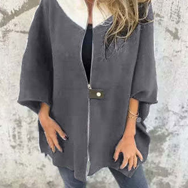 Angela® | Women's casual jacket with stand-up collar and half zip