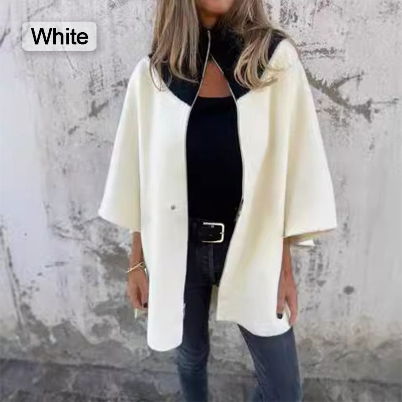 Angela® | Women's casual jacket with stand-up collar and half zip