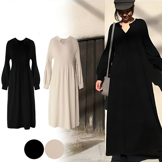 Elisa® | Long sleeve knitted maxi dress