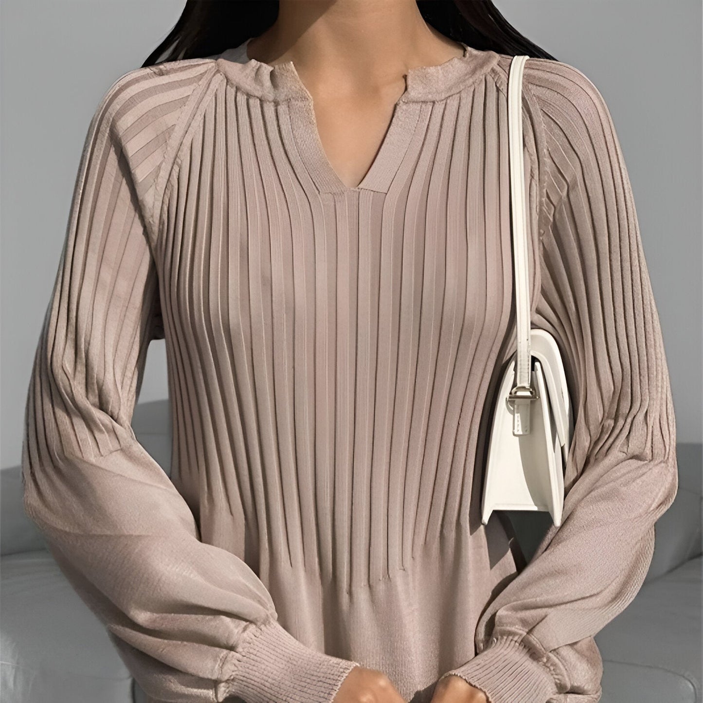 Elisa® | Long sleeve knitted maxi dress