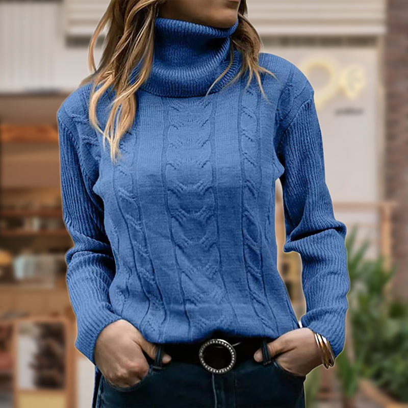 Diana® | Luxurious rib knit turtleneck sweater for women
