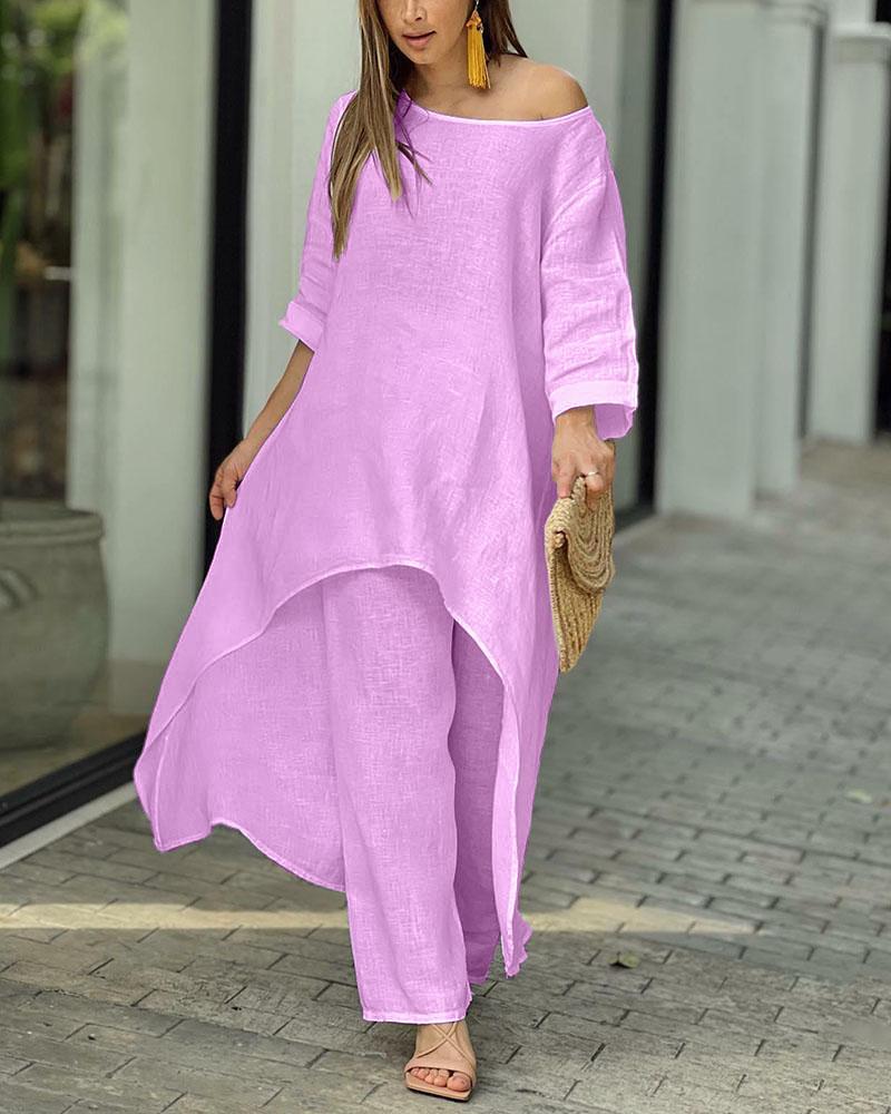 Begoña® | Casual linen set for women
