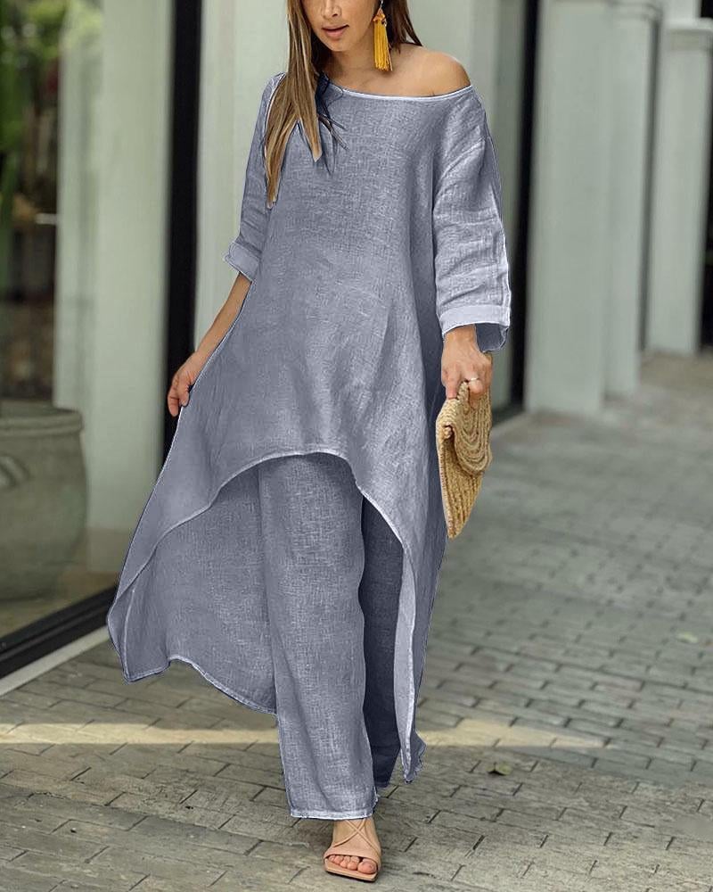 Begoña® | Casual linen set for women