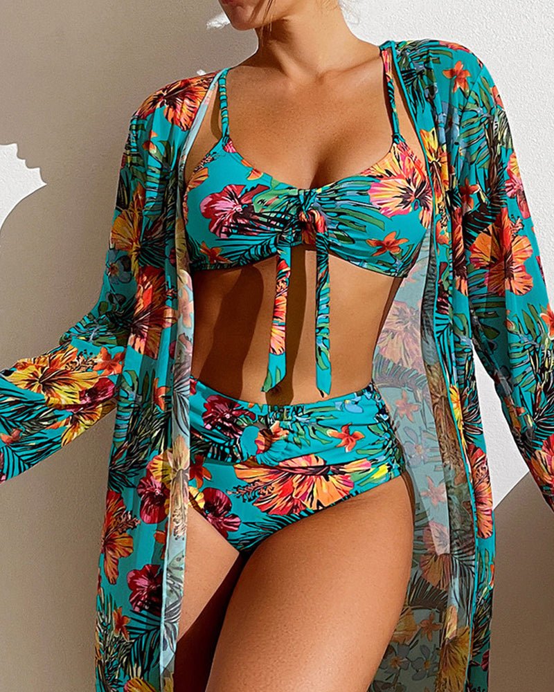 Diana® | Three-Piece Floral Bikini Set