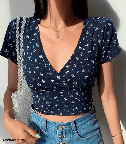 Britte® | Floral V-Neck Shirt For Women