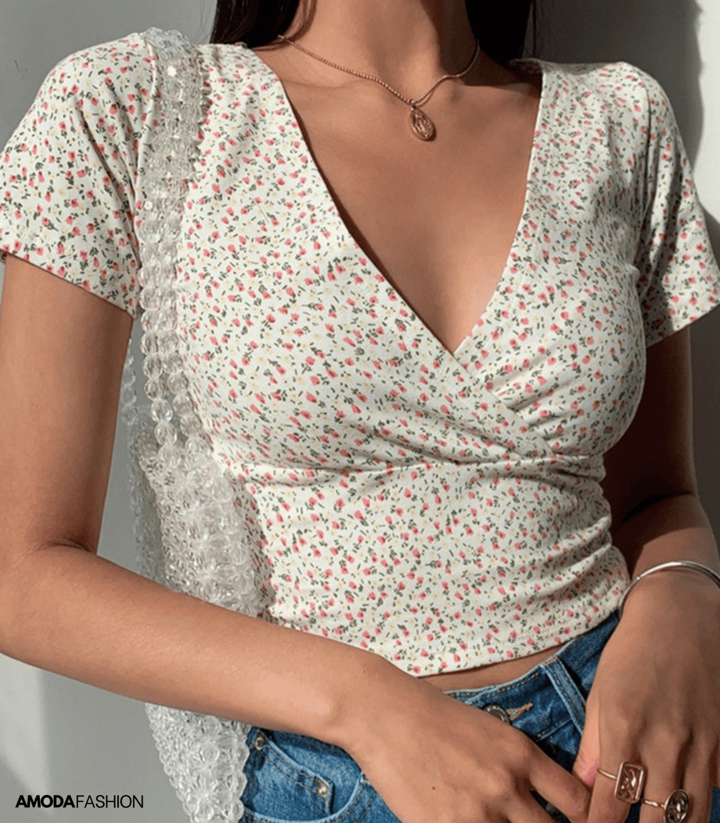 Britte® | Floral V-Neck Shirt For Women