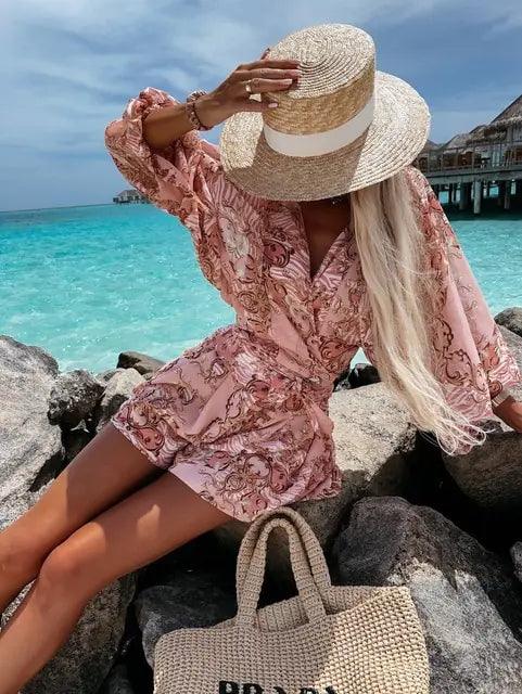 Ariana | Women's Printed Bohemian Style Jumpsuit