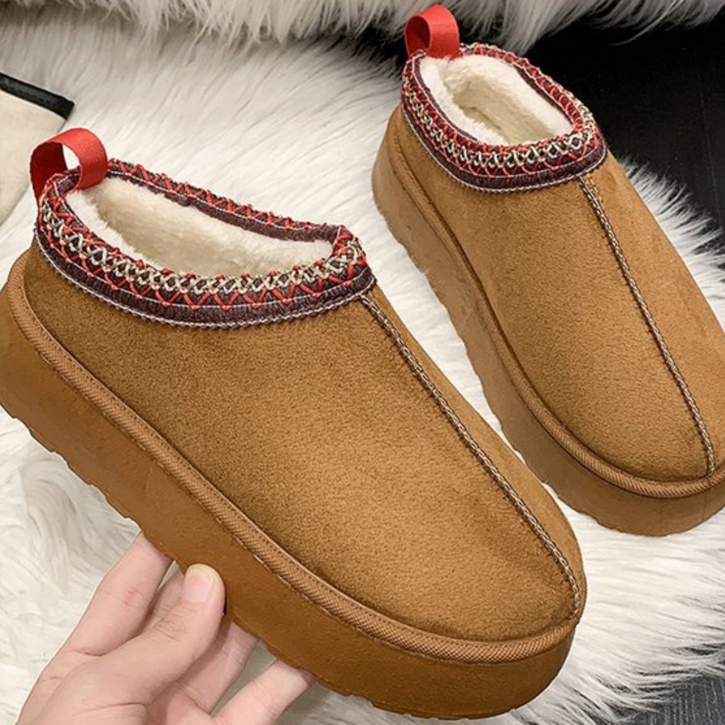 Alba | Warm snow boots with thick sole