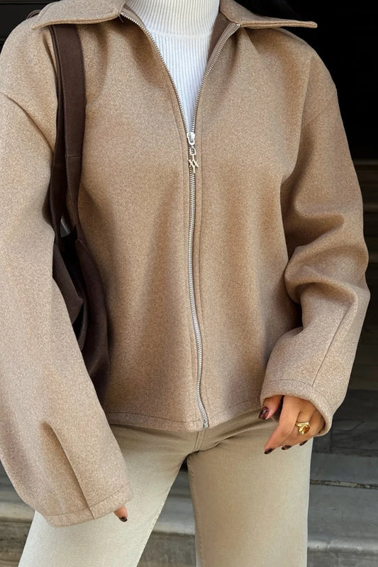 Clara® | Stylish women's jacket in beige