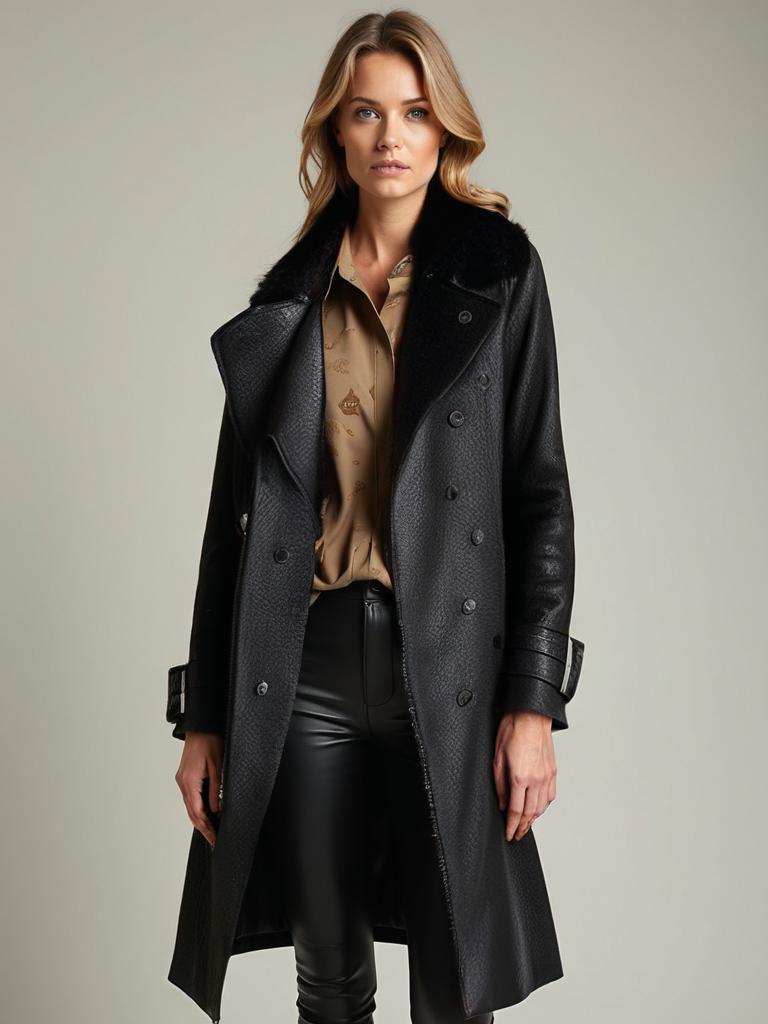 Ariadna® | Luxurious leather trench coat