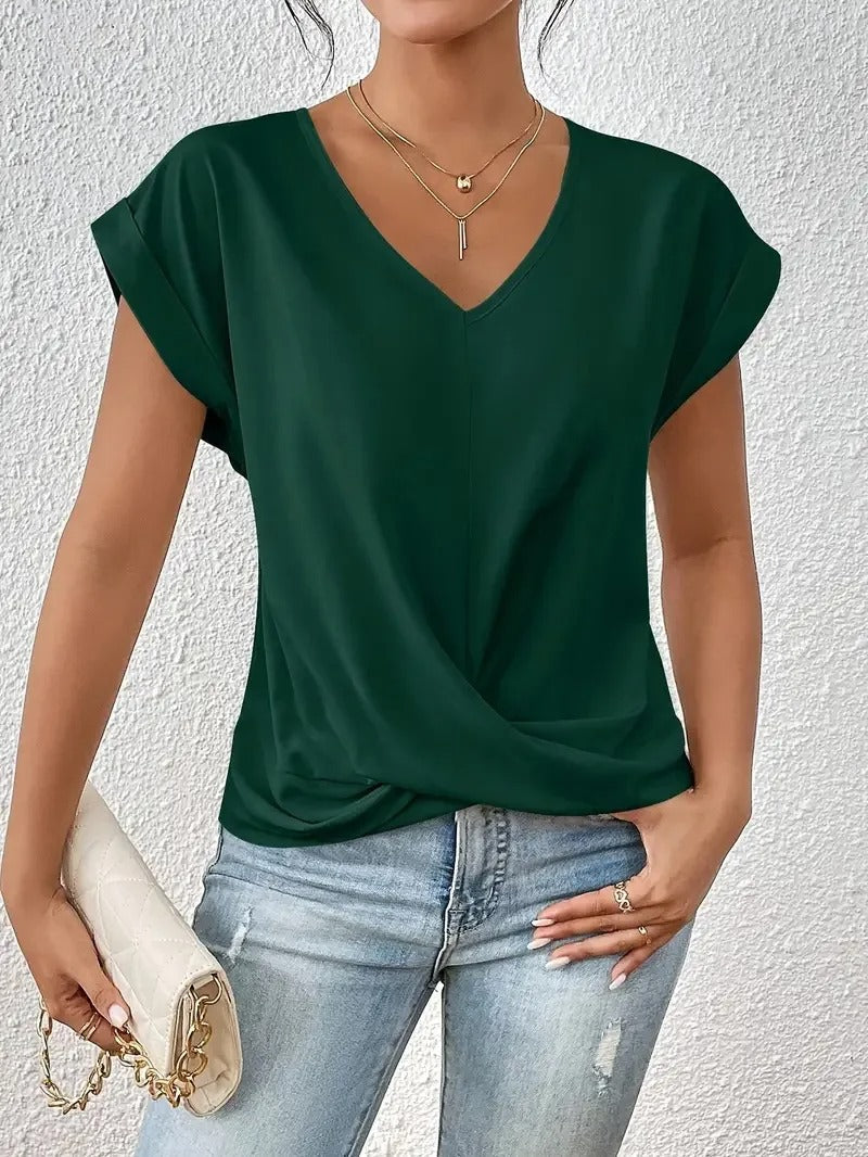 Danielle® | Elegant top with V-neck
