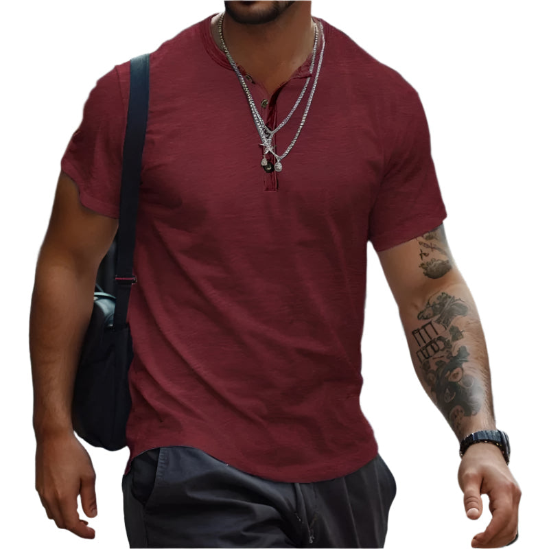 Clinton | Classic Crew Neck T-Shirt in Solid Colors