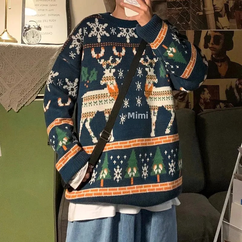 Ariadna® | Women's retro-look Christmas sweater with reindeer motif