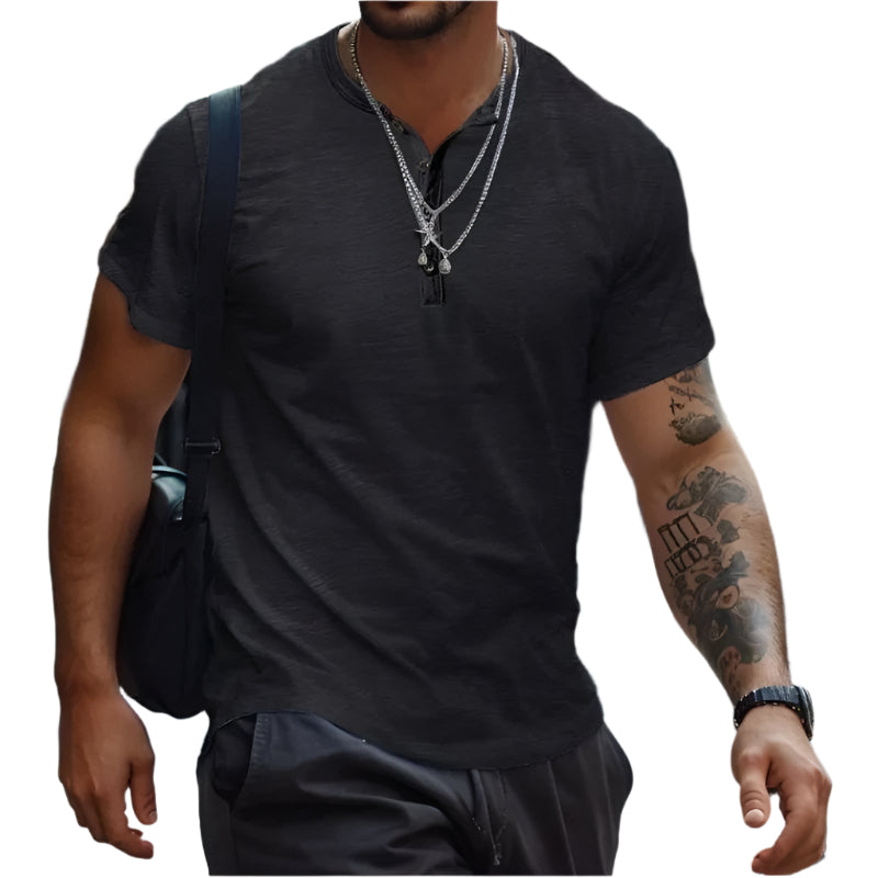 Clinton | Classic Crew Neck T-Shirt in Solid Colors