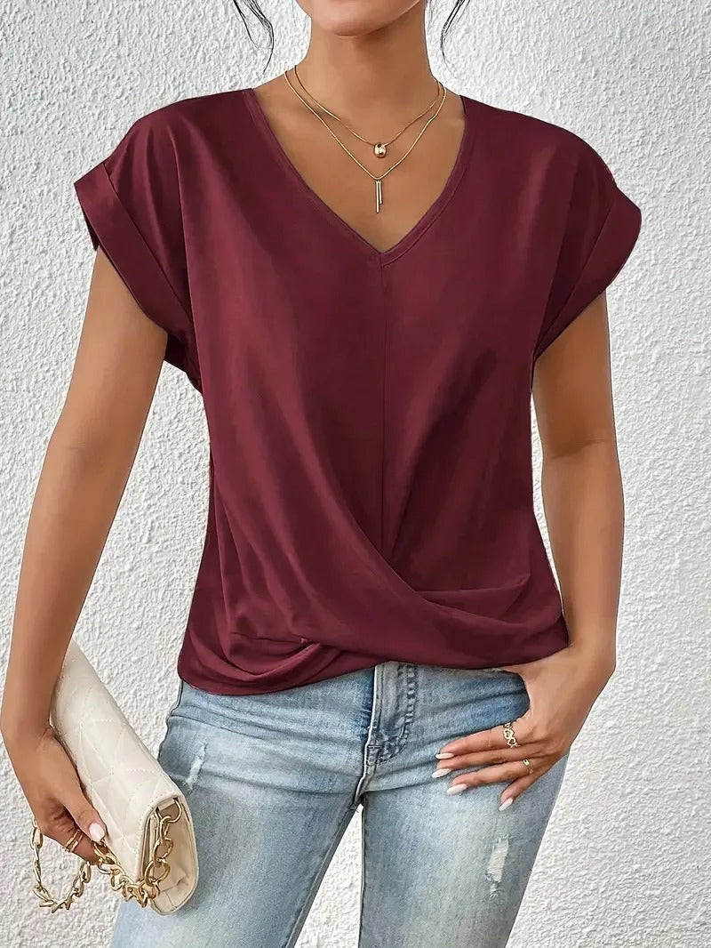 Danielle® | Elegant top with V-neck