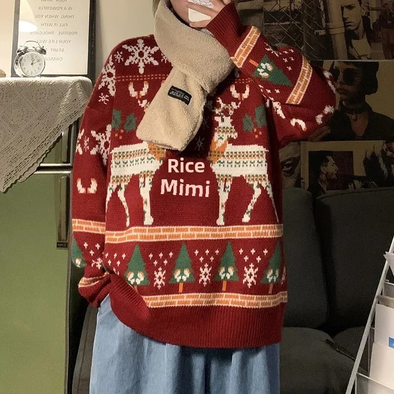 Ariadna® | Women's retro-look Christmas sweater with reindeer motif