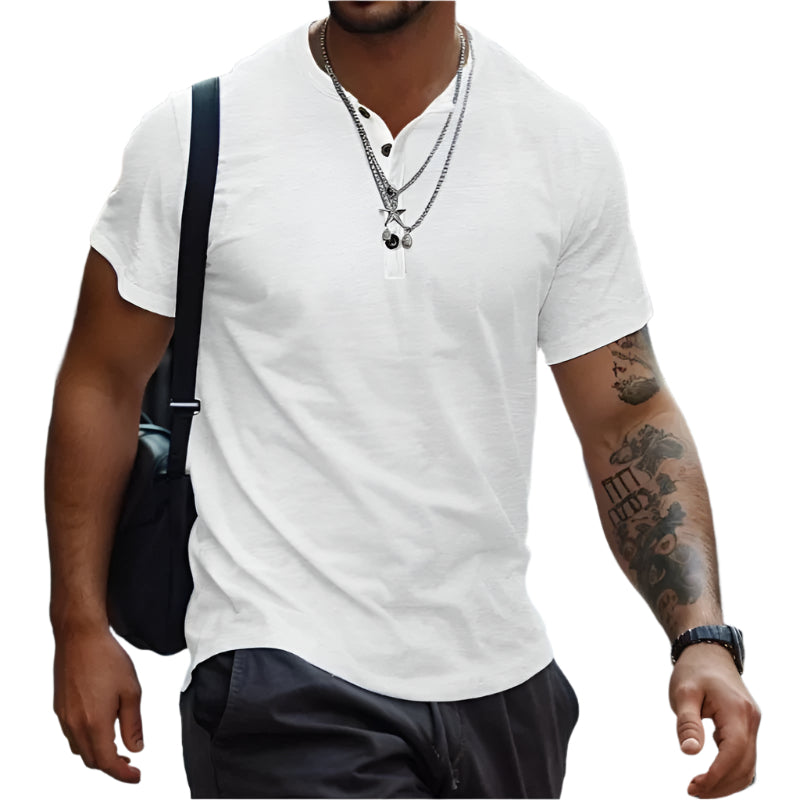 Clinton | Classic Crew Neck T-Shirt in Solid Colors