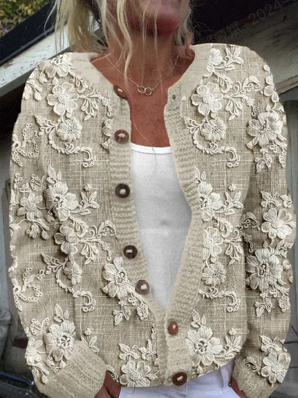 Dafne® | STYLISH FLORAL CARDIGAN