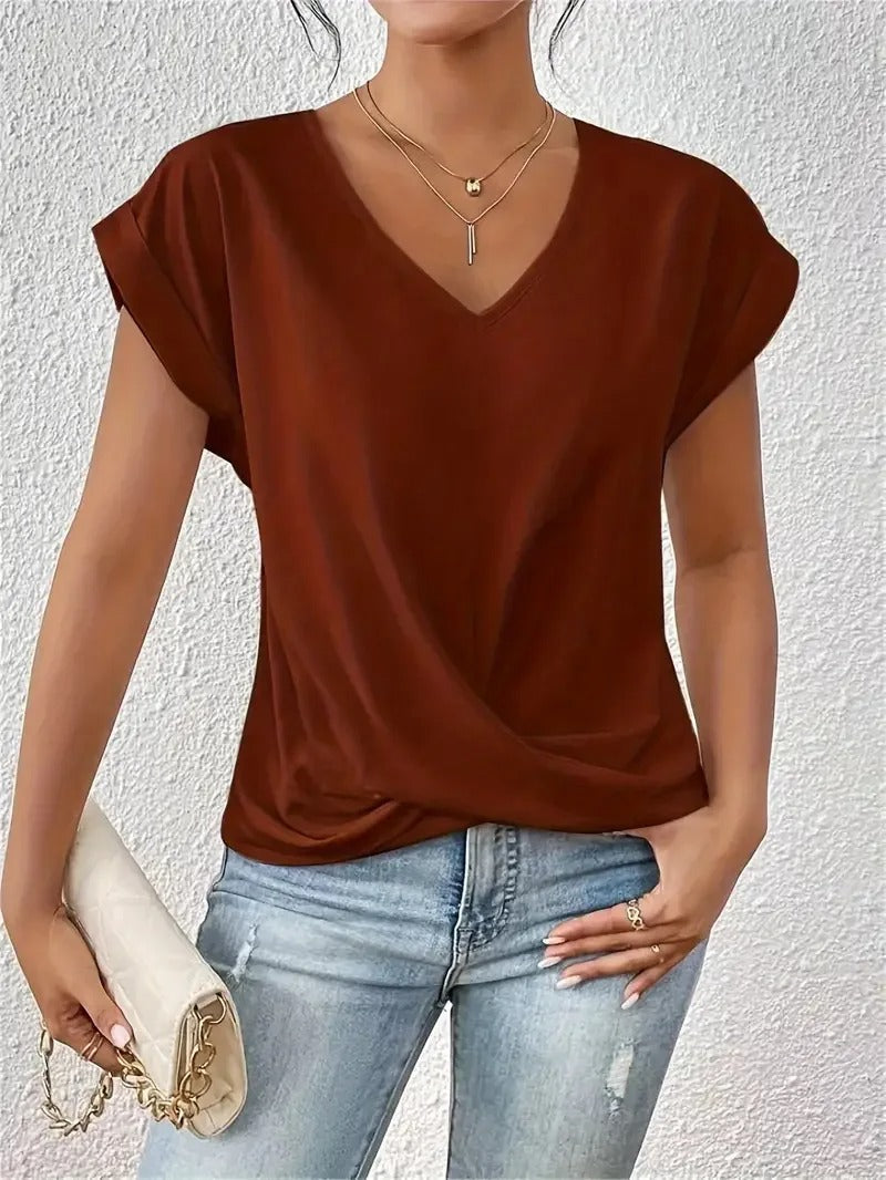 Danielle® | Elegant top with V-neck