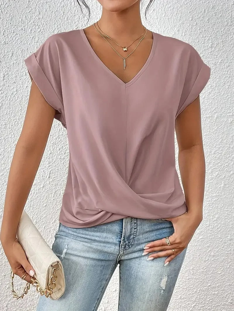 Danielle® | Elegant top with V-neck