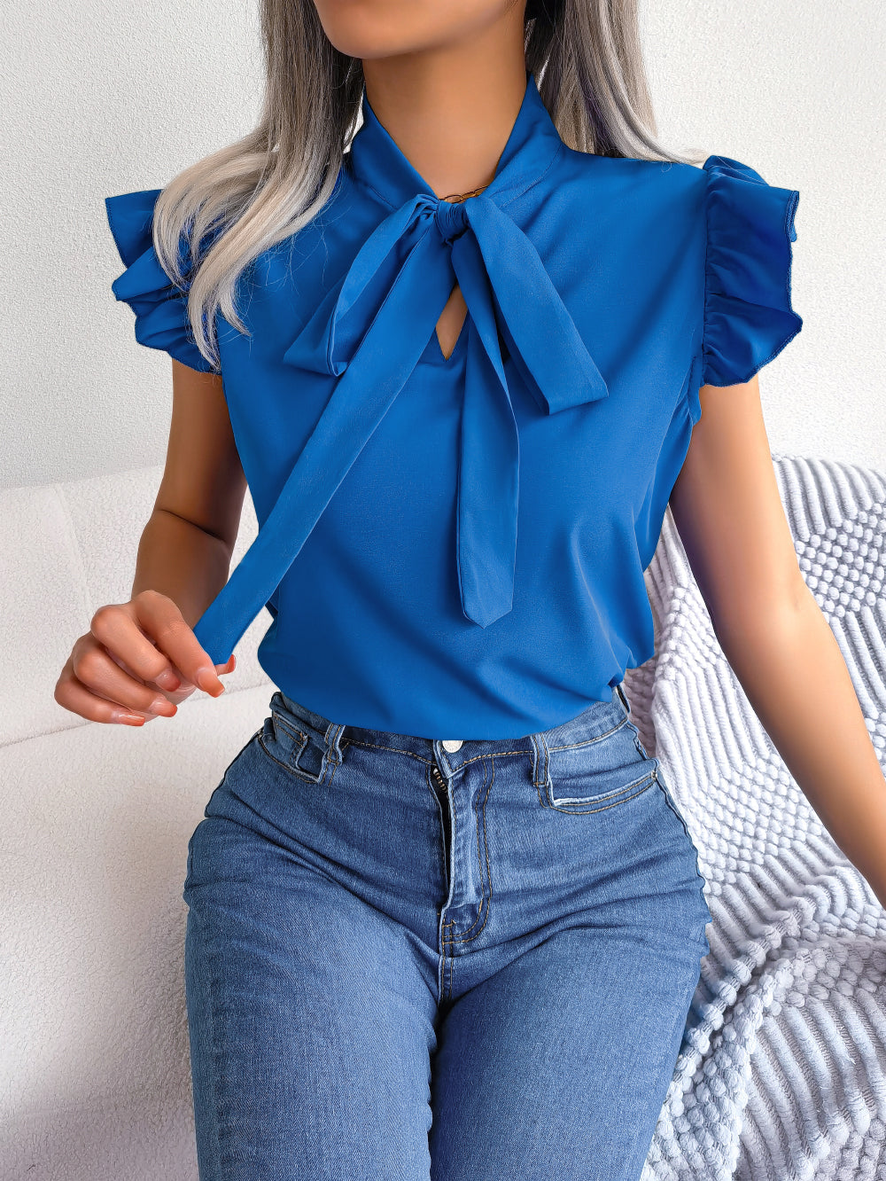 Brihtric® | Blouse With Bow