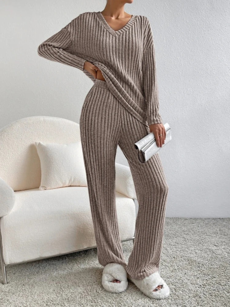 Angela® | Soft rib knit set