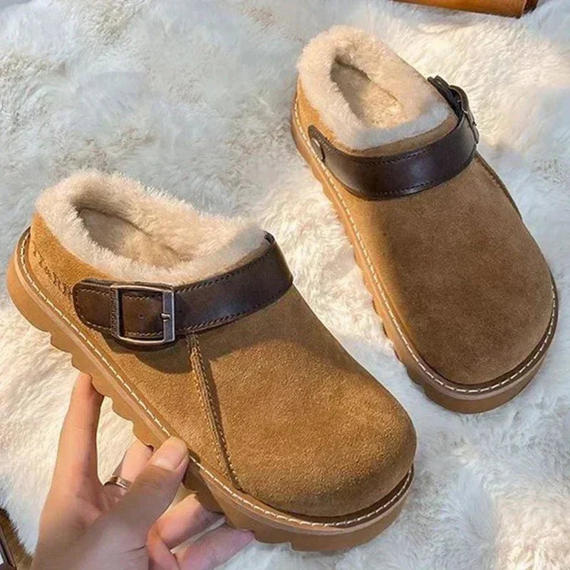 Brenda | Warm clogs with white footbed