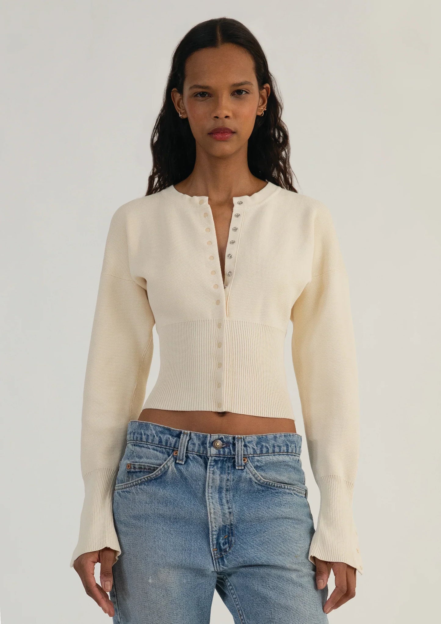Vivian | Women's Fitted Ribbed Cardigan