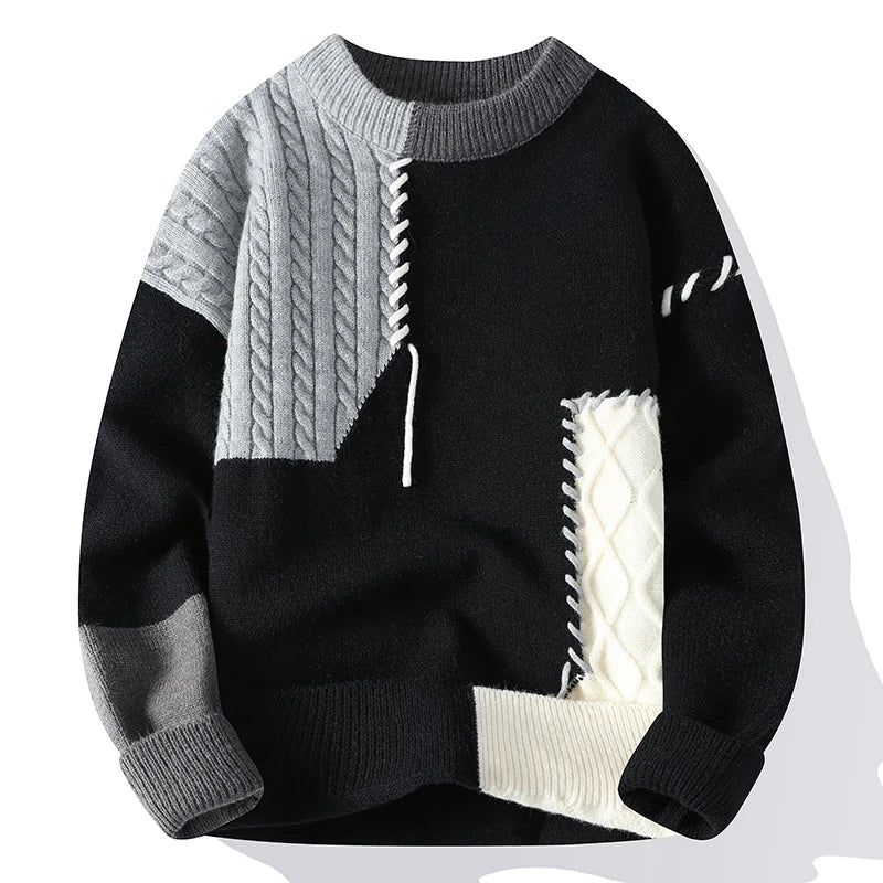 John | Men's Color Block Knit Sweater