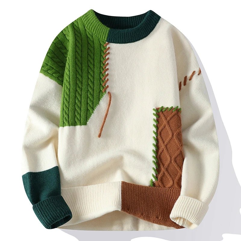 John | Men's Color Block Knit Sweater