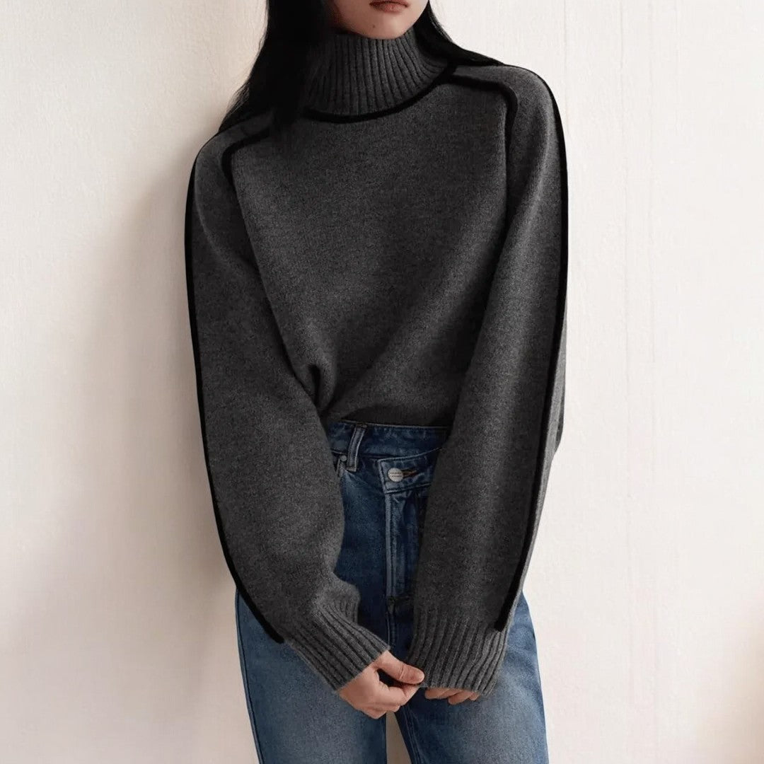 Aurora | Classic Roll Collar Sweater