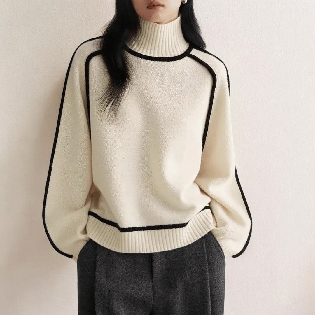 Aurora | Classic Roll Collar Sweater