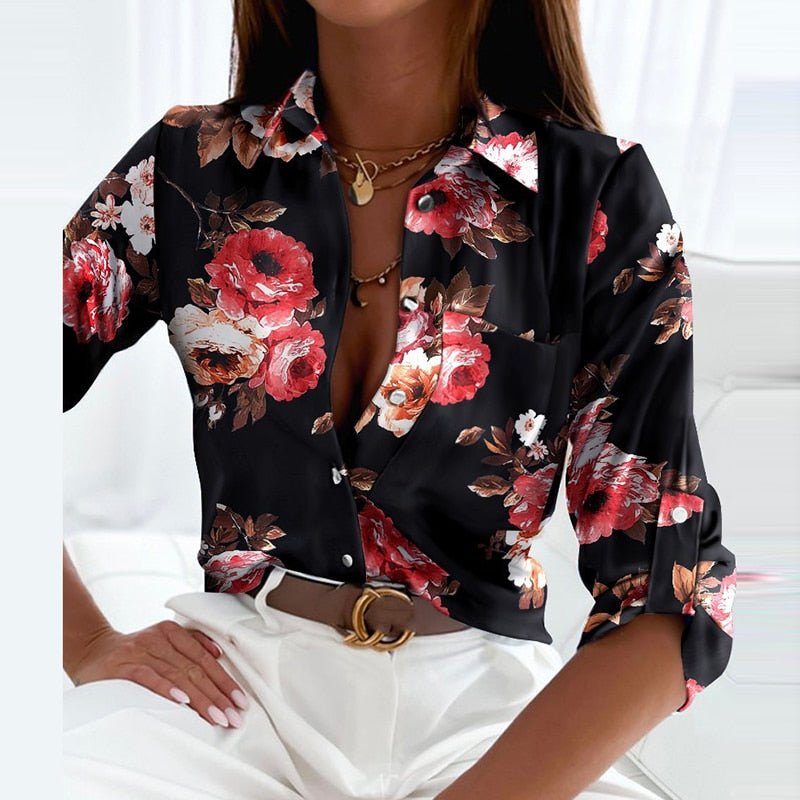 Ariadna® | Blouse With Turn-Down Collar