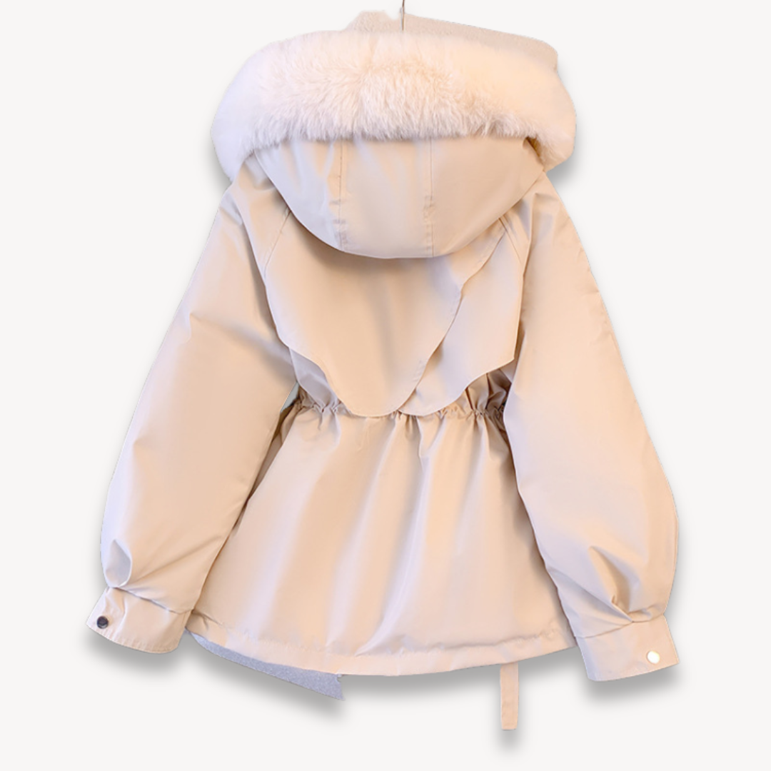 Women’s Parka Jacket – Water-Resistant – Faux Fur Lining – Hood – Adjustable Fit