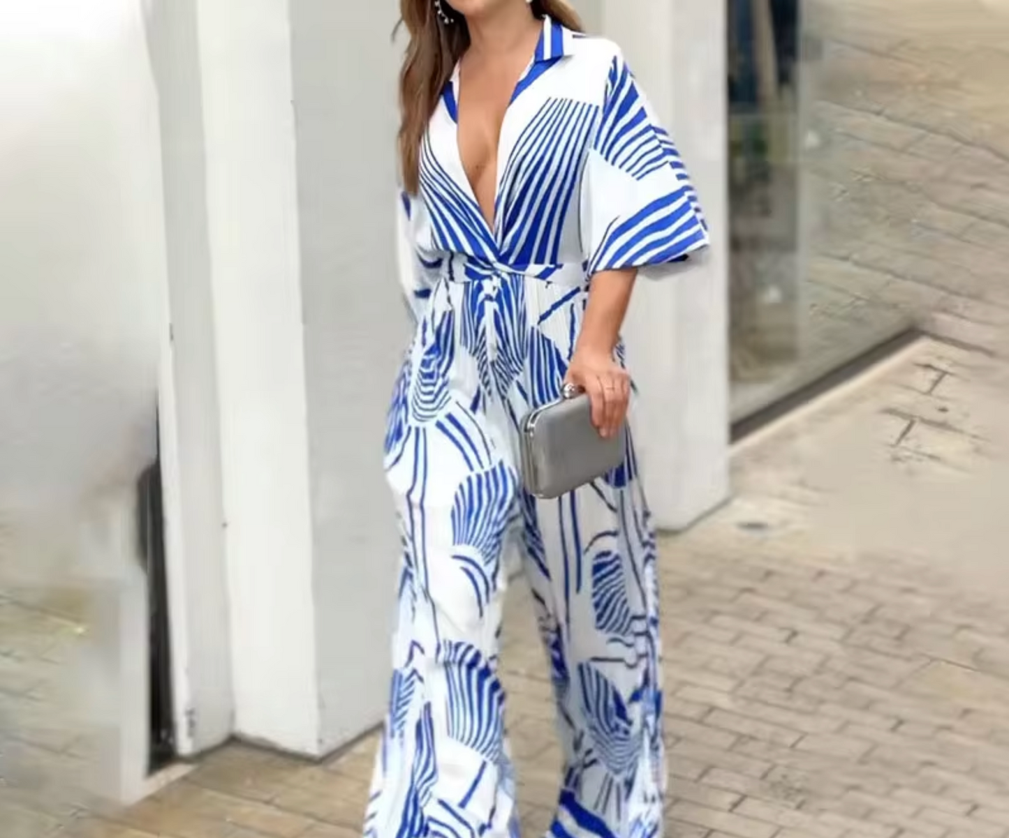 Ashley® | Wide leg jumpsuit with pattern print